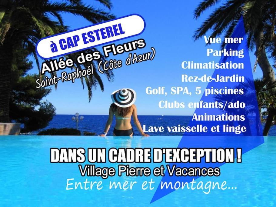 Dans Un Cadre D'Exception, Vue Mer Panoramique A Agay Cote D'Azur, Village Vacances Cap Esterel, T2 Avec Jardin, Golf, Climatisation, Wifi, 5 Piscines Saint-Raphaël Exterior foto