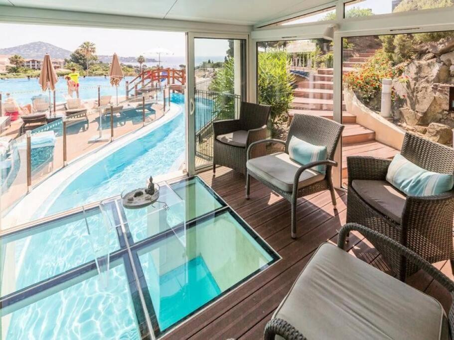 Dans Un Cadre D'Exception, Vue Mer Panoramique A Agay Cote D'Azur, Village Vacances Cap Esterel, T2 Avec Jardin, Golf, Climatisation, Wifi, 5 Piscines Saint-Raphaël Exterior foto