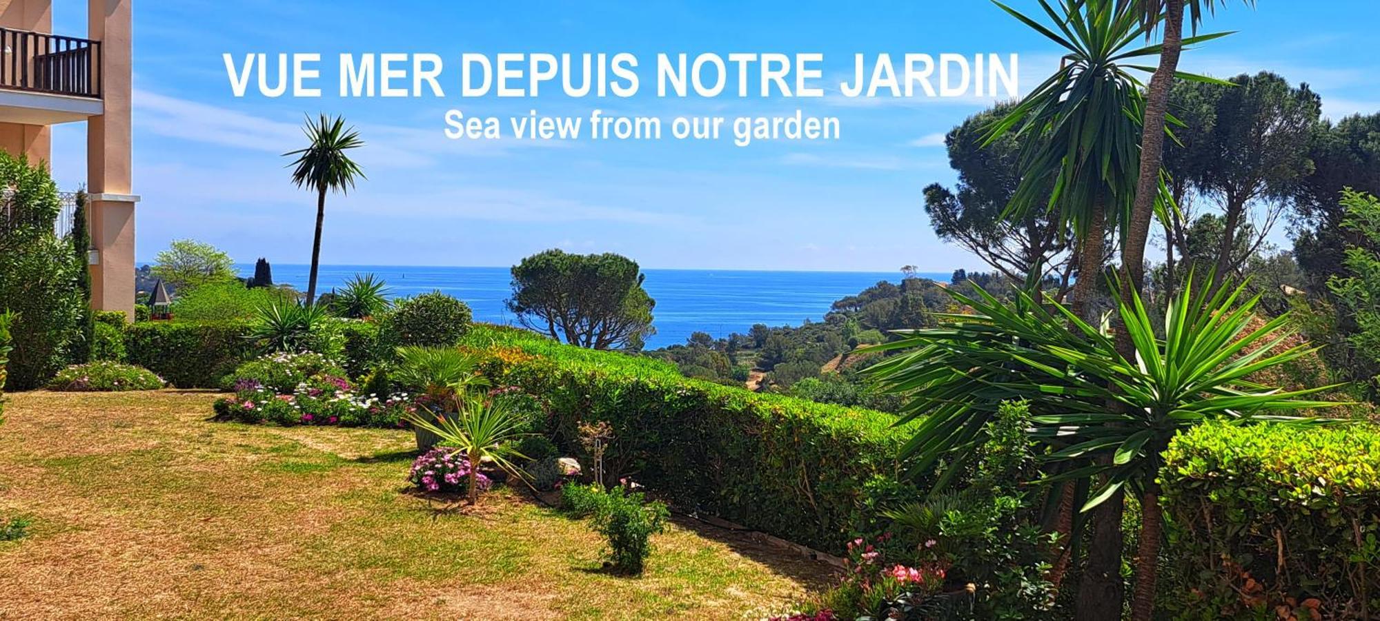 Dans Un Cadre D'Exception, Vue Mer Panoramique A Agay Cote D'Azur, Village Vacances Cap Esterel, T2 Avec Jardin, Golf, Climatisation, Wifi, 5 Piscines Saint-Raphaël Exterior foto
