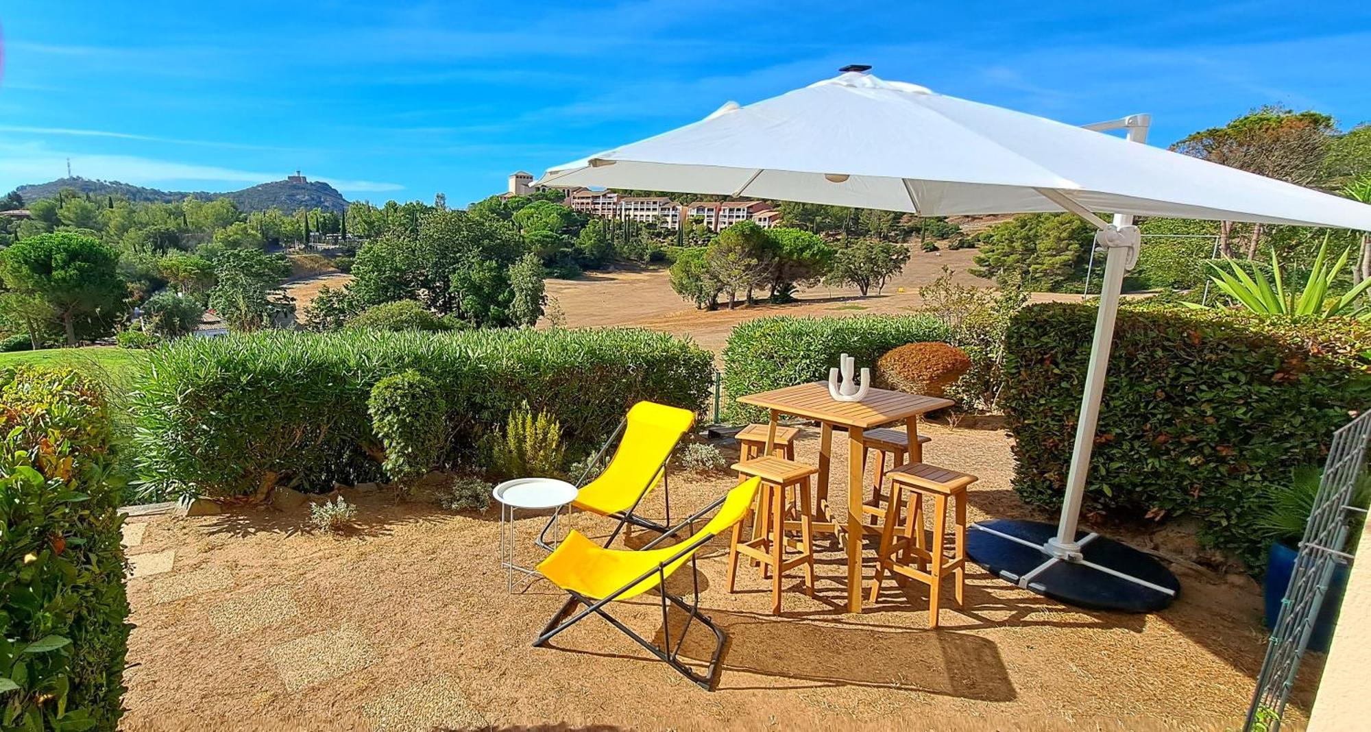 Dans Un Cadre D'Exception, Vue Mer Panoramique A Agay Cote D'Azur, Village Vacances Cap Esterel, T2 Avec Jardin, Golf, Climatisation, Wifi, 5 Piscines Saint-Raphaël Exterior foto