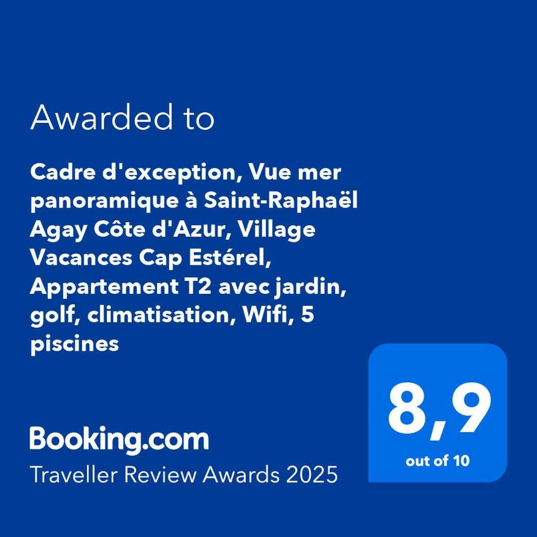 Dans Un Cadre D'Exception, Vue Mer Panoramique A Agay Cote D'Azur, Village Vacances Cap Esterel, T2 Avec Jardin, Golf, Climatisation, Wifi, 5 Piscines Saint-Raphaël Exterior foto